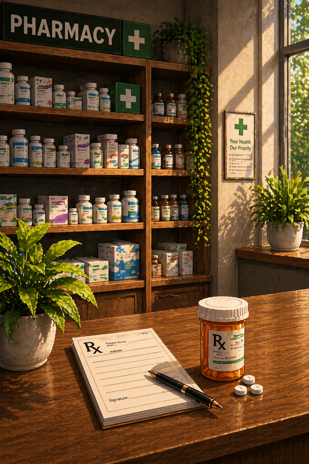 Prescription issued — step in your pharmacy visit