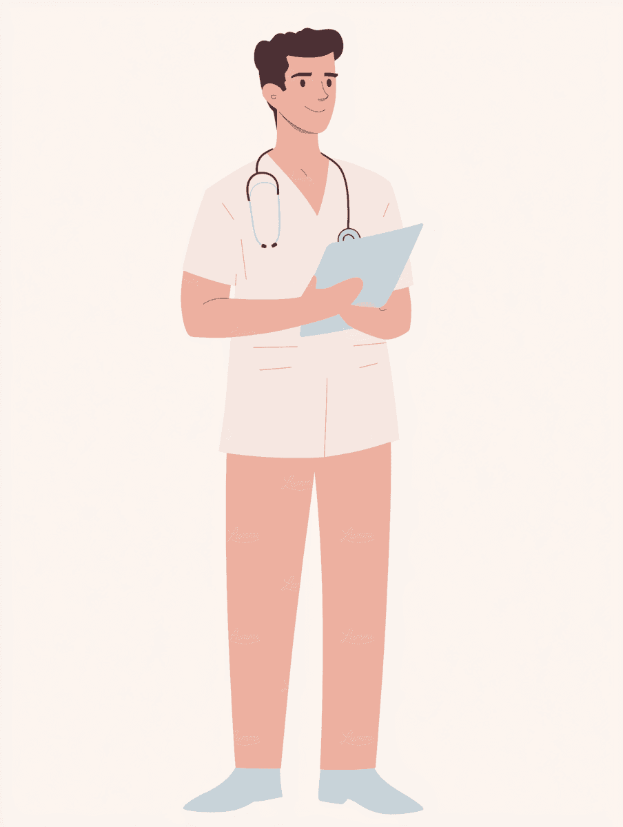 Illustration of a pharmacist for your Hajj and Umrah vaccination appointment